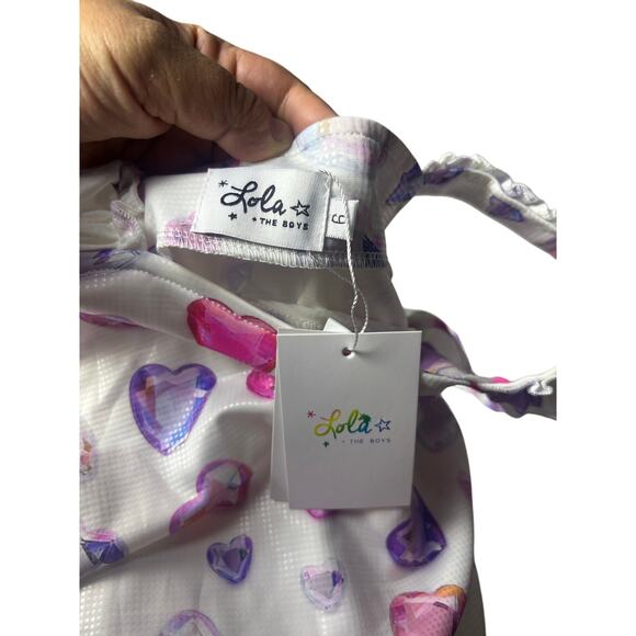 Lola & The Boys Ombre Gem Hearts Tank Set - Picture 5 of 5